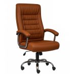 Poltrona Presidente LUXO c/ mola Ensacada – COR CARAMELO – 30059 CT Móveis para Escritório 9