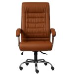 Poltrona Presidente LUXO c/ mola Ensacada – COR CARAMELO – 30059 CT Móveis para Escritório 11
