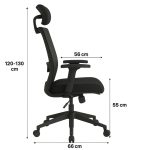 Cadeira de Escritório Tela WAY – Cor Preta – 20079 CT Móveis para Escritório 13