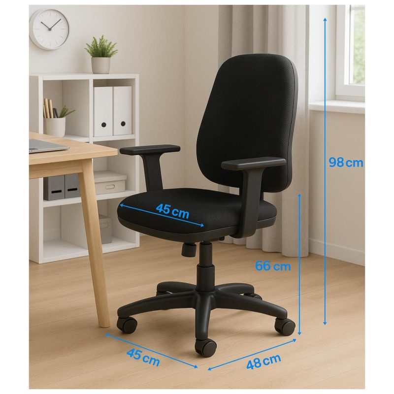 Cadeira de Escritório Ergonômica AXYS – Cor Preta – 20091 CT Móveis para Escritório 9