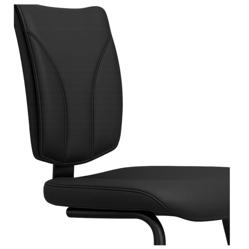 Cadeira de Escritório B-ONE Base em “S” Preta – Corino Preto – 31032 CT Móveis para Escritório 6
