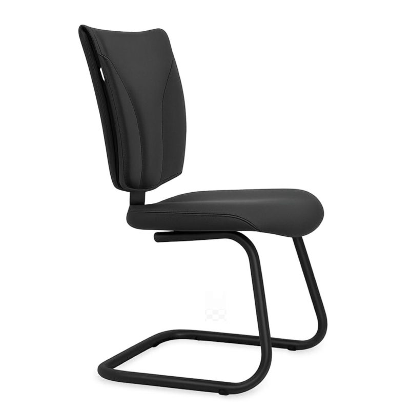 Cadeira de Escritório B-ONE Base em “S” Preta – Corino Preto – 31032 CT Móveis para Escritório 2