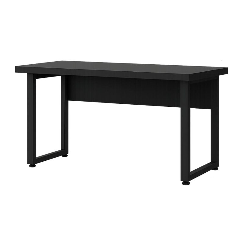 Mesa Escritório PÉ QUADRO – 1,20×0,60m – S/ Gavetas – PRETO / PRETO – 26001 CT Móveis para Escritório 4
