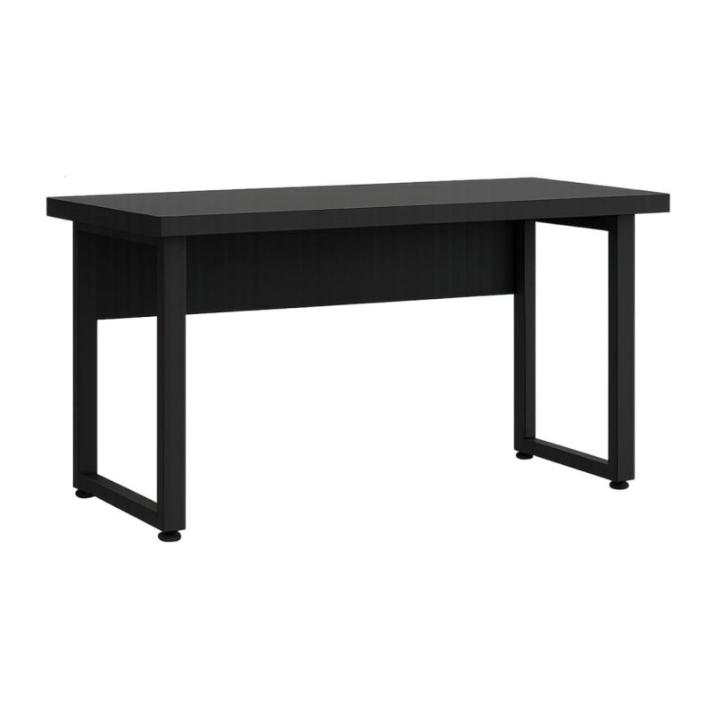 Mesa Escritório PÉ QUADRO – 1,20×0,60m – S/ Gavetas – PRETO / PRETO – 26001 CT Móveis para Escritório 2