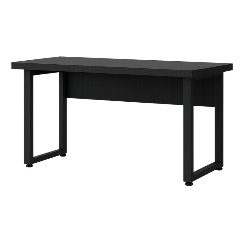 Mesa Escritório PÉ QUADRO – 1,50×0,60m – S/ Gavetas – PRETO / PRETO – 26002 CT Móveis para Escritório 4