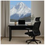 Mesa Escritório PÉ QUADRO – 1,50×0,60m – S/ Gavetas – PRETO / PRETO – 26002 CT Móveis para Escritório 17