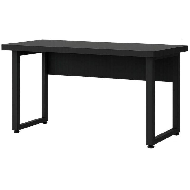 Mesa Escritório PÉ QUADRO – 1,70×0,70m – S/ Gavetas – PRETO / PRETO – 26003 CT Móveis para Escritório 4