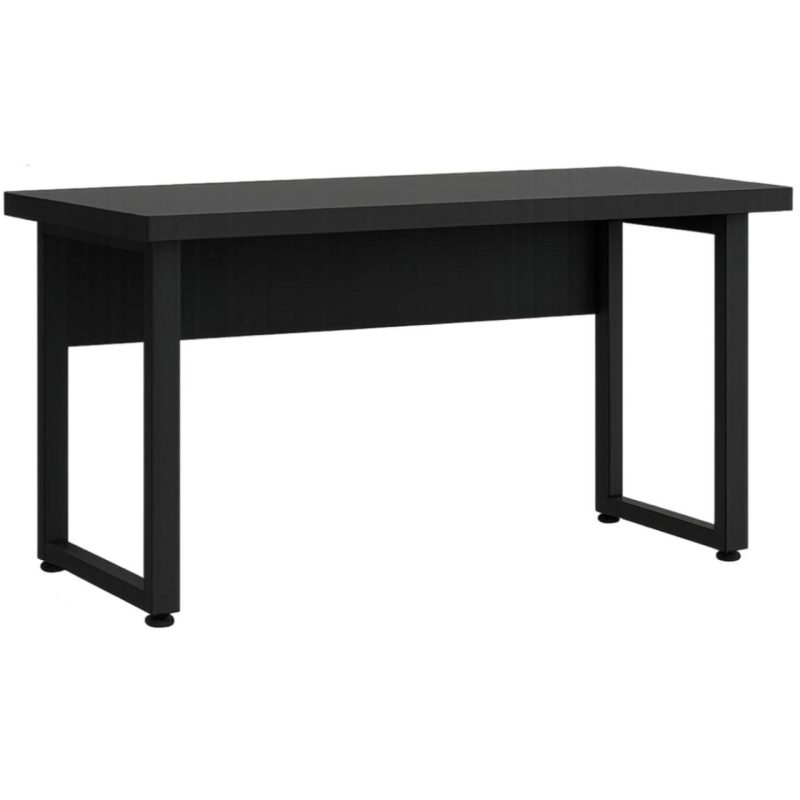 Mesa Escritório PÉ QUADRO – 1,70×0,70m – S/ Gavetas – PRETO / PRETO – 26003 CT Móveis para Escritório 2
