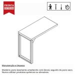 Mesa AUX PÉ QUADRO – 0,90×0,45m – PRETO/PRETO – 26004 CT Móveis para Escritório 10