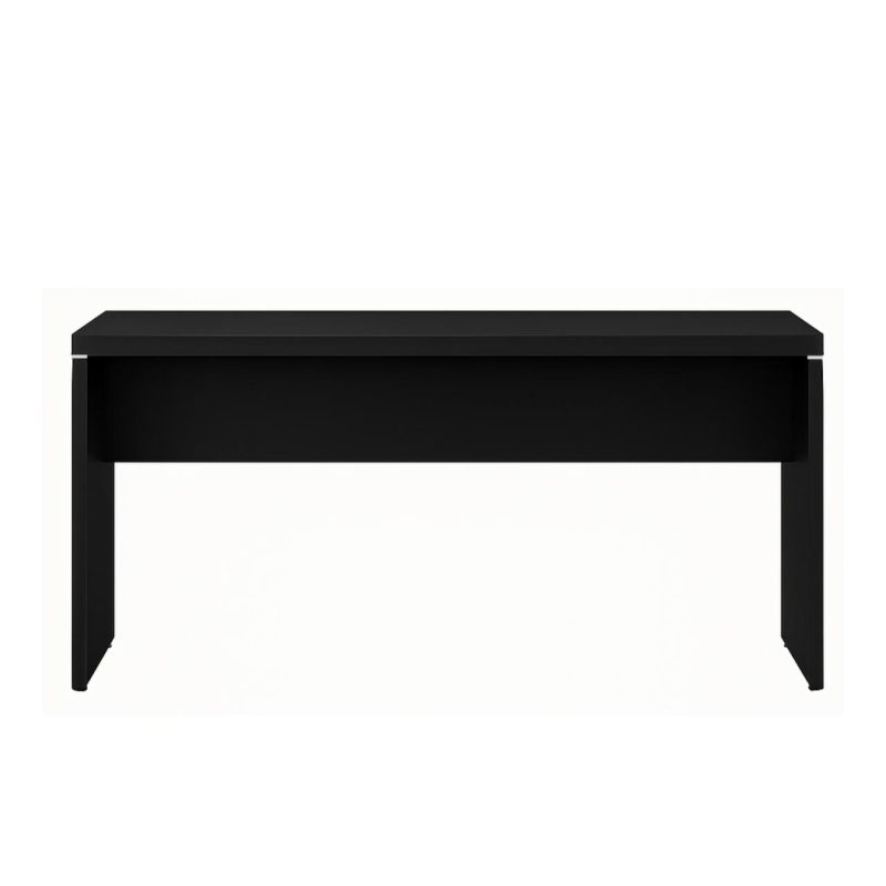 Mesa Escritório 1,50×0,60m – S/ Gavetas – PRETO/PRETO – 26006 CT Móveis para Escritório 3