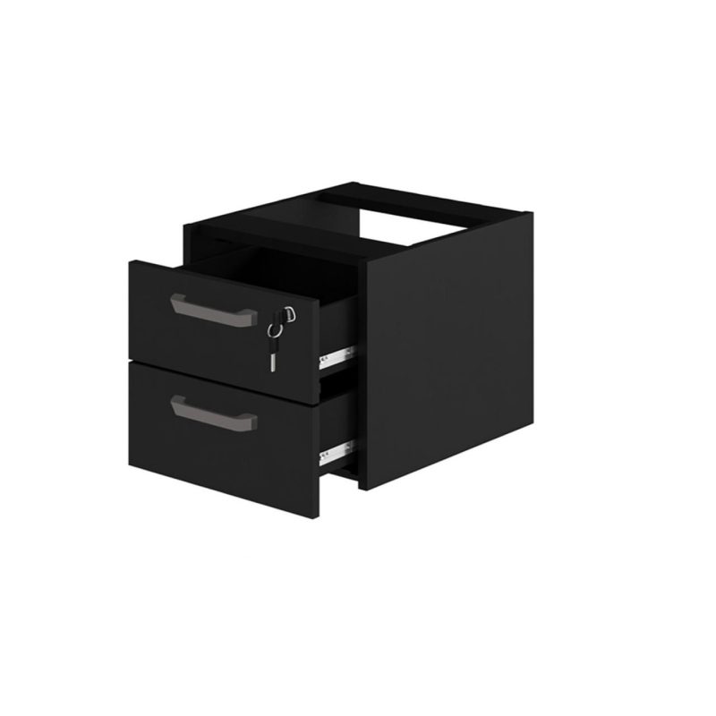 Gaveteiro suspenso – PRETO/PRETO – 26008 CT Móveis para Escritório 2
