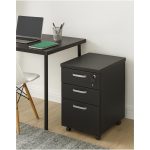 Gaveteiro Volante com 03 Gavetas com Rodízios e Fechadura – MDP Preto – 26034 CT Móveis para Escritório 15