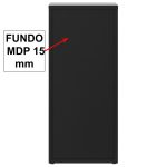Arquivo de Madeira para Pasta Suspensa com 4 Gavetas – MDP PRETO – 26035 CT Móveis para Escritório 15