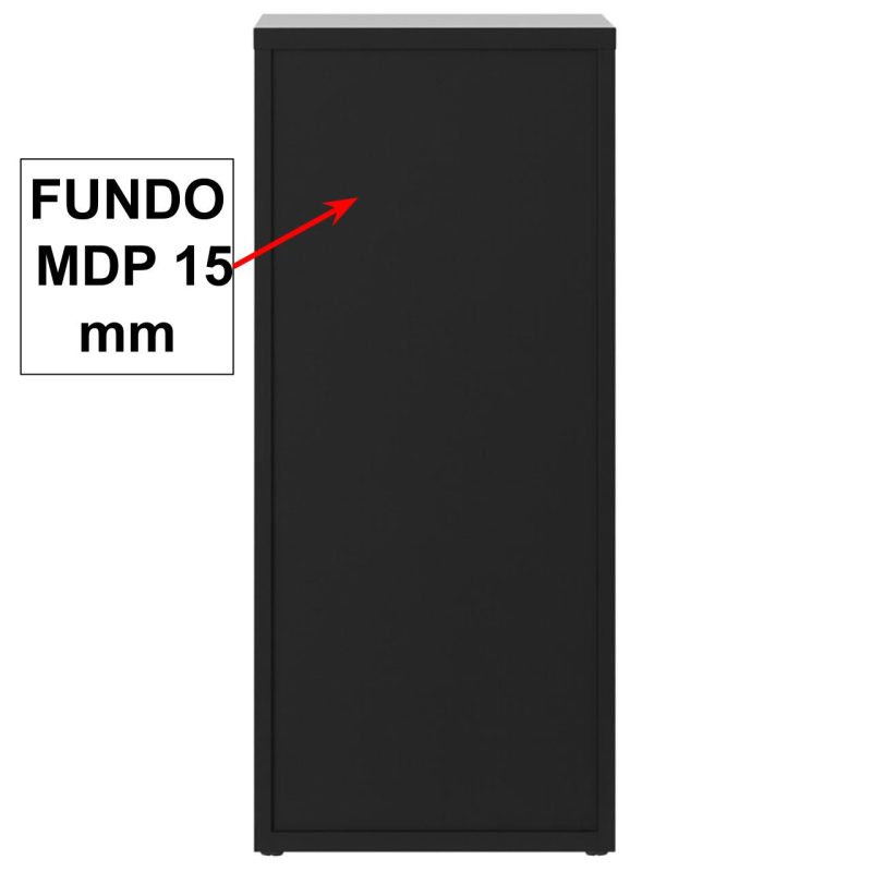 Arquivo de Madeira para Pasta Suspensa com 4 Gavetas – MDP PRETO – 26035 CT Móveis para Escritório 6