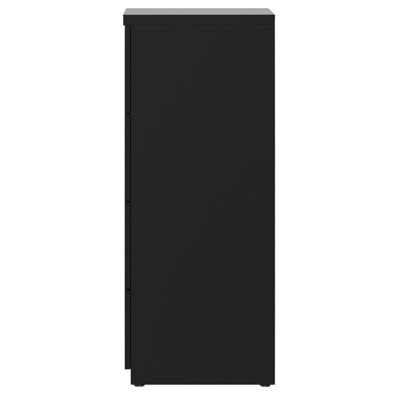 Arquivo de Madeira para Pasta Suspensa com 4 Gavetas – MDP PRETO – 26035 CT Móveis para Escritório 8