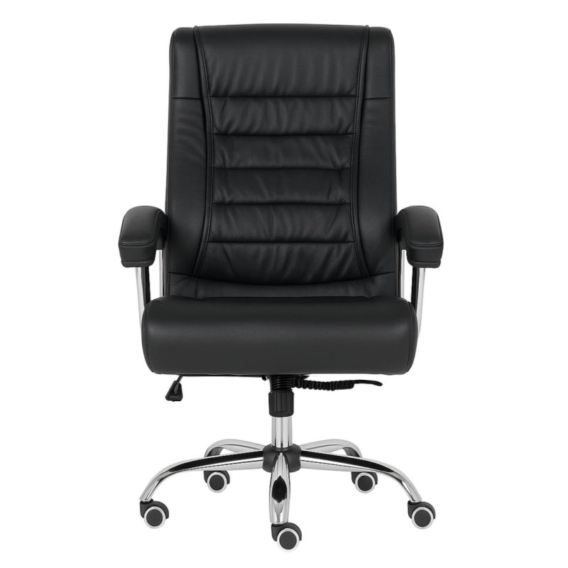 Poltrona LUXO IMPORTADA Concha Dupla Syncron – Couríssimo Preto – 30017 CT Móveis para Escritório 3
