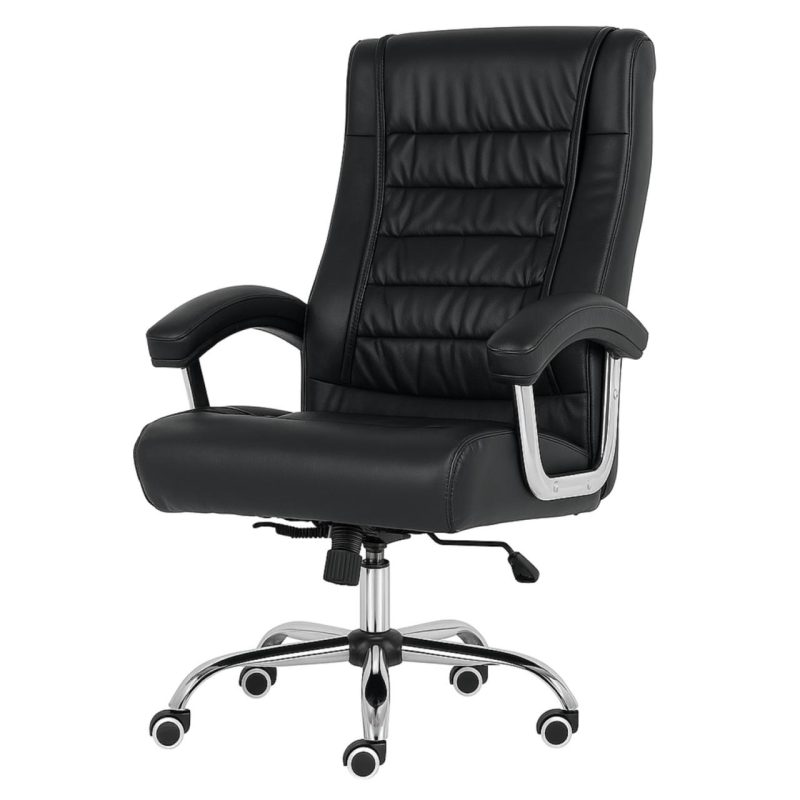 Poltrona LUXO IMPORTADA Concha Dupla Syncron – Couríssimo Preto – 30017 CT Móveis para Escritório 5