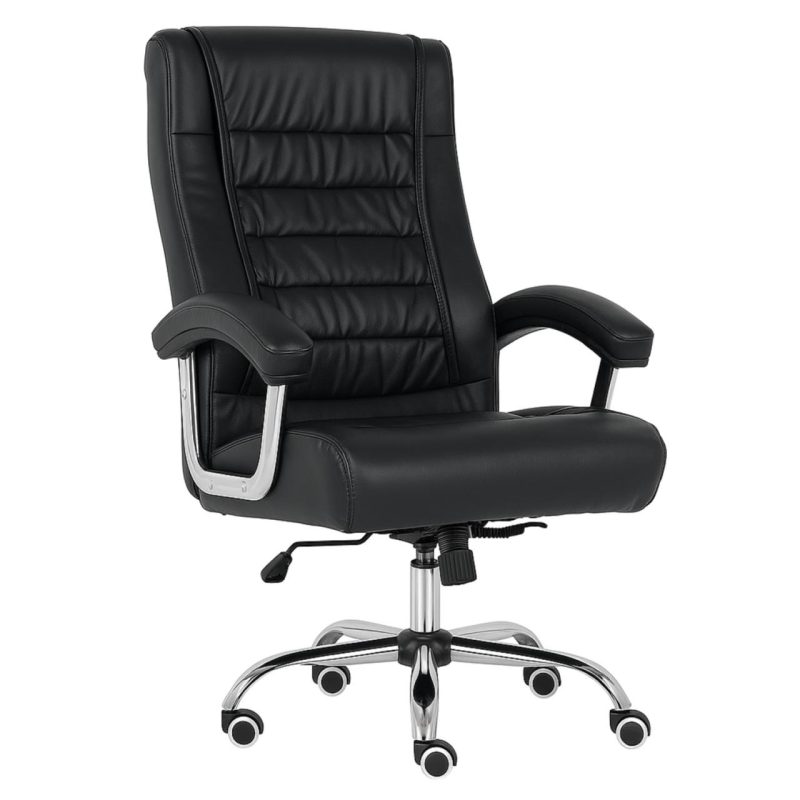 Poltrona LUXO IMPORTADA Concha Dupla Syncron – Couríssimo Preto – 30017 CT Móveis para Escritório 6
