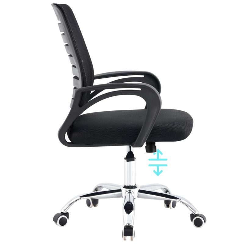 Cadeira para Escritório Tela OZY com Braço – Cor Preta – 30055 CT Móveis para Escritório 3