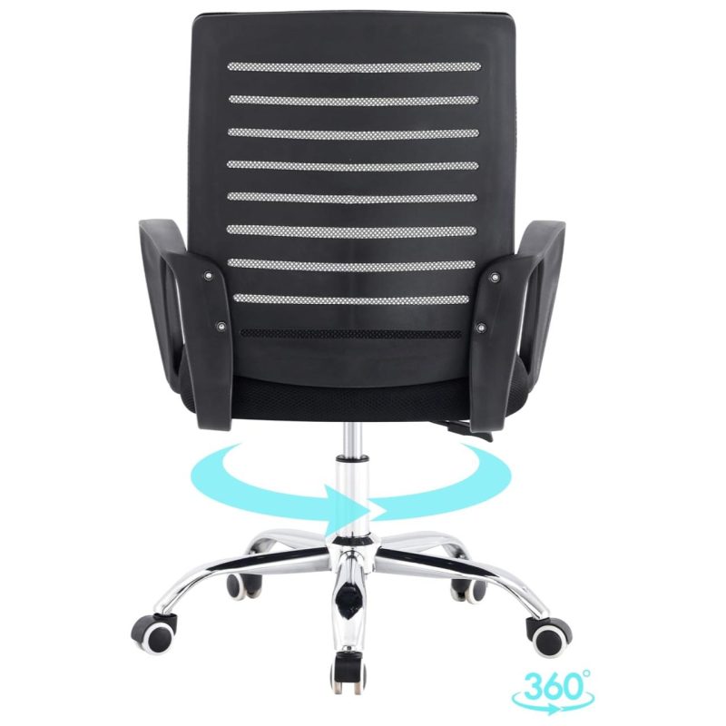 Cadeira para Escritório Tela OZY com Braço – Cor Preta – 30055 CT Móveis para Escritório 4