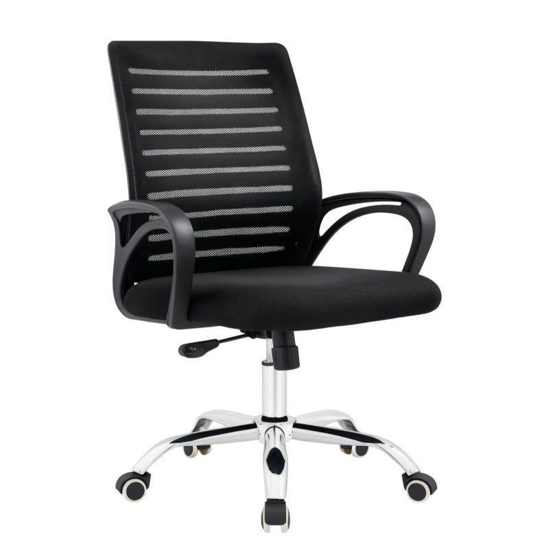 Cadeira para Escritório Tela OZY com Braço – Cor Preta – 30055 CT Móveis para Escritório 2
