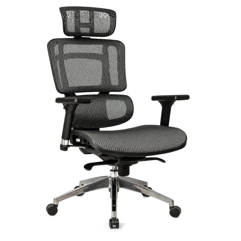 Cadeira de Escritório Presidente TELA DOM – Cor Preta – 32869 CT Móveis para Escritório 2