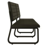 Sofanete para Escritório Estofada com 02 Lugares – TRIX – Pés PRETO – 35120 CT Móveis para Escritório 12