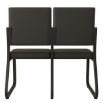 Sofanete para Escritório Estofada com 02 Lugares – TRIX – Pés PRETO – 35120 CT Móveis para Escritório 13
