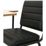 Poltrona Universitária TRIX Estofada com Prancheta Fixa – Corino Preto – 35121 CT Móveis para Escritório 13