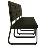 Sofanete para Escritório Estofada com 03 Lugares – TRIX – Pés PRETO – 35123 CT Móveis para Escritório 13