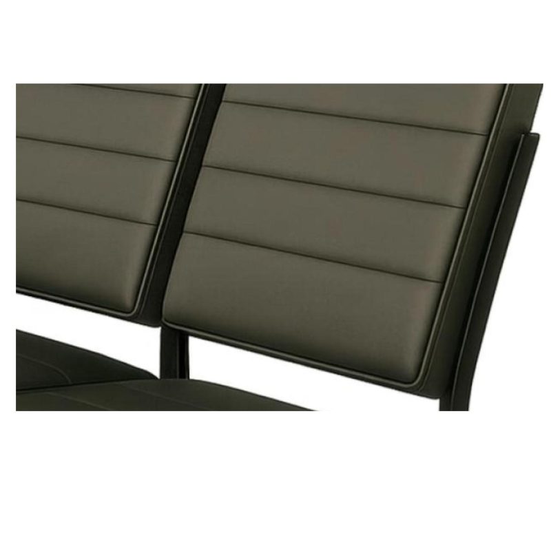 Sofanete para Escritório Estofada com 03 Lugares – TRIX – Pés PRETO – 35123 CT Móveis para Escritório 8
