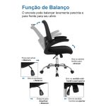 Cadeira de Escritório Tela NYO – Cor Preto – 20097 CT Móveis para Escritório 12