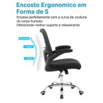Cadeira de Escritório Tela NYO – Cor Preto – 20097 CT Móveis para Escritório 14